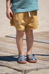 Sandalias Nico Caramelo Azul Igor Uso